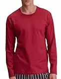 CALIDA RMX Sleep Langarmshirt Herren, Bio-Baumwolle, pflegeleicht, atmungsaktiv, feuchtigkeitsregulierend