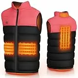 DJROLL Beheizbare Weste, Beheizte Weste Damen mit 3 Heizmodi, Beheizbare Jacke Heizweste für Outdoor Skifahren Reiten Wandern (KEINE Batterie)