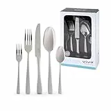 vivo by Villeroy und Boch Group - Voice Basic Tafelbesteck, 30-tlg., für bis zu 6 Personen, Edelstahl, rostfrei, spülmaschinengeeignet