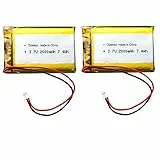 [2 STÜCK] Octelect 3.7v 2000mAh Li-Ionen-Ersatzakku für PS4-Controller PlayStation 4 DualShock CUH-ZCT2J Serie LIP1522 Akku mit kleinem Stecker