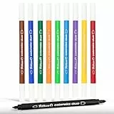 Pelikan Fasermaler Colorella Duo, 10 Farben im Kunststoff-Etui, 10 Stück