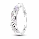 QIKAOLA 925 Sterling Silber Frauen Ringe Mond Stern Ring Evil Eye Ring Bunte Vintage Ringe Cubic Zirkonia Ring Stapelbare Statement Ringe für Frauen Größe 6-9