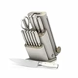 Ninja StaySharp 13-teiliges Messerblock-Set mit abnehmbarem Messerschärfer – Steingold NK32013EUUKSD1