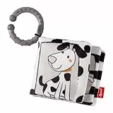 sigikid Babybuch Stoffbuch Dalmatiner, Dotson - Babyspielzeug mit Schwarz-Weiß-Kontrast Kinderwagenspielzeug zum Anhängen mit Spiegel, Quietsche, Knisterfolie Geschenk für Babys ab Geburt