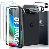 LK 2+2 Schutzfolie für Google Pixel 10 mit 2 Panzerglas und 2 Kameraschutz, 9H Hart HD-Vollabdeckung Folie, Kratzfest, Unterstützt Fingerabdruck-ID Panzerfolie, Pixel 10 Displayschuz Screen Protector