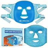 Eismaske Gesich,Kühlpads Gesichtsmaske,Kühlmaske für ganzes Gesicht,Wiederverwendbare Beidseitig Gesichtsmaske,kalt und warm anwendbar,Sanfte Pflege für Haut für jeden Alltag geeignet