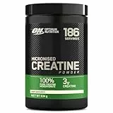 Optimum Nutrition Mikronisiertes Kreatin Pulver, Geschmacksneutral, 634g, 186 Portionen
