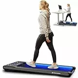 Sportstech Laufband für Zuhause, Walking Pad, 1-8km/h, Under Desk Treadmill, 11,5% Steigung, Ultra-leise, inklusive App Mitgliedschaft, 120 kg belastbar, kompakt, LCD Display, Homeoffice, sWalk