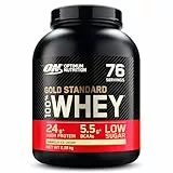 Optimum Nutrition Gold Standard 100% Whey, Proteinpulver, Geschmack Vanilla Ice Cream, 2.28kg, 76 Portionen