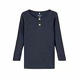 NAME IT Jungen Nmmkab Ls Top Noos Top, Dark Sapphire, 104