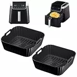 2 Stück Silikonform Heißluftfritteuse Zubehör für Ninja Heißluftfritteuse Max Pro 6,2L AF180EU & Philips HD9270,Silikonform Airfryer Zubehör für Ninja AF180DE 6,2L AF140EU 4,7L
