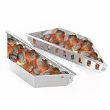 onlyfire Char-Basket 2 Stück, Edelstahl Holzkohlekörbe für Direktes und Indirektes Grillen, Kohlekörb für Weber 57cm Kugelgrills, Charcoal Briquet Holders, Holzkohle-Körbe, Kohleschale