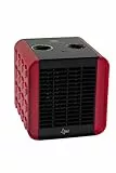 SUNTEC PTC Heizlüfter Heat Block - Leiser Elektroheizer, 1500 Watt | Elektro-Heizung 3 Heizstufen | Rot/Schwarze Elektroheizung | Elektrischer Wärmeheizer für Schlafzimmer, Wohnzimmer