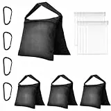 EMART Sandsack 4 Stück Sandbags für Stativ Fotografie, 25 * 51cm Nylon GegenGewichte zur Beschwerung Abspannung Einer Bespannung