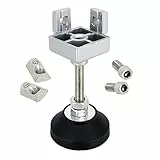 SCHMIDT systemprofile 10x Fußverbinder 40x40mm Nut 8 Stellfuß M8 höhenverstellbar Nivellierfuß Standfuß Aluprofil-Zubehör