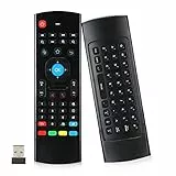 Elprico Fernbedienung, Wireless Remote Mouse MX3 2.4G Wireless Air Fly Mouse Bewegungserkennungs-Infrarot-Fernbedienung für TV-PC