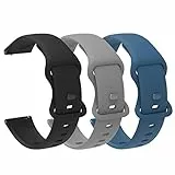 Blueshaweu Armband Kompatibel Für Zakotu Smartwatch 1,96' Y66, Sport Silikon Ersatz Uhrenarmband Für Zakotu Y66/ Cou@cur Y66 /Jugeman Y66 Smartwatch (3 Pack-B)