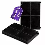 Viоks.pro 2x Kohlefilter für Dunstabzugshauben 225 x 155mm Ersatz für Electrolux 9029800621 EFF55 AEG 50232980008 Bauknecht 482000026511 Indesit C00043058 Aktivkohlefilter Dunstabzugshaube Ablufthaube