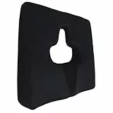 ZJchao Orthopädisches Sitzkissen, Anti-Dekubitus Kissen, Rutschfestes Orthopädisches Gel und Memory Foam Steißbeinkissen für Steißbeinschmerzen, Memory Foam Kissen Erhöht Sitzkomfort (Schwarz)