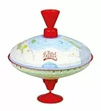 Lena 52248 Der Kleine Prinz Brummkreisel Ø19 cm, Metall Kreisel, Schwungkreisel aus Blech, klassischer Pumpkreisel, Blechkreisel mit Spitze, Spielzeugkreisel für Kinder ab 18 Monate, Mittel