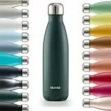 Blumtal Trinkflasche 1000 ml Edelstahl - auslaufsichere Isolierflasche - BPA-freie Trinkflasche kalt & warm - doppelwandige Insulated Bottle - rostbeständige Isolierflasche Dunkelgrün