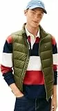 Tommy Jeans Herren Weste Down Leicht, Grün (Dark Greenery), L