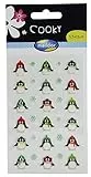 Maildor 560537O Packung mit Stickers Cooky 3D (1 Bogen, 7,5 x 12 cm, ideal zum Dekorieren, Sammeln oder Verschenken, Pinguine) 1 Pack