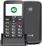 Doro - 1880-4G-Seniorenhandy ohne Vertrag - Großes 2,4'' Display - Tasten mit Sprachausgabe - Klarer Klang - Kamera - Bluetooth - Notruftaste - Schwarz