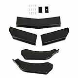 5-teiliger Frontspoiler Splitter, 110-140cm universell, ABS Auto Lip für Tuning (Kohlefaser-Stil)