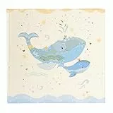 goldbuch 50 395 Babytagebuch Blue Whale, Tagebuch für Neugeborene, Erinnerungsalbum mit 100 illustrierten Seiten, Kunstdruck Einband mit Wal-Motiv, ca. 24,5 x 22,5 x 3,5 cm, Album in Blau und Beige