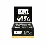 ESN GOAT Bar, Salty Peanut, 12 x 55 g, Protein Oat Bar, Powersnack mit hohem Ballaststoffgehalt, 14g Protein & 11g Oats gesüßt mit Datteln und Honig