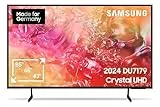Samsung Crystal UHD TV 4K DU7179 Fernseher 65 Zoll (163 cm), Fernseher mit PurColor, 4K Upscaling, Gaming Hub, Crystal Prozessor, Tizen OS, Smart TV, Alexa, 3D Surround Sound & Q-Symphony