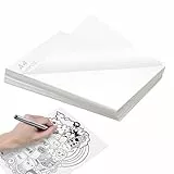 100 Blatt Weiß Transparentpapier, Durchsichtige Papier, Tracing Paper Hohe Transparenz, 55 g/m² Seidenpapier Transparentpapier, zum Zeichnen, Basteln, Gestalten Papier Transparent (210 * 297mm)