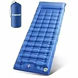 WARMTUYO Isomatte, Luftmatratze Camping mit Elektrisch Pumpe, 12CM Dicke Matratze Outdoor Aufblasbar, Schlafmatte Ultraleicht, Fuer Zelt, Strand, Reise, Trekking, Bikepacking, Wandern