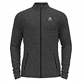 Odlo Fleecejacke Herren Tencia I Midlayer I Langarm Wandershirt Langarm Wandershirt mit Reißverschluss I Herren