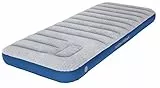 High Peak 40043 Unisex Cross Beam Single extra long Luftbett, mit integrierte Fußpumpe und Anti-Rutsch Funktion, atmungsaktiv, robust, Oberseite weich, für Indoor und Outdoor, hellgrau/blau, XXL