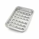 Chef Aid Aluminium-Grillschalen – 10 Stück Einweg-Grillpfannen für Fleisch und Gemüse, hitzebeständig und ideal für Barbecue