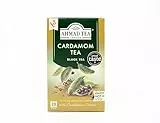 Ahmad Tea - Cardamom Tea - Kenianischer Schwarztee mit Kardamon - Einzeln Verpackte, Aromaversiegelte Teebeutel mit 2g Tee pro Portion - 20 Teebeutel mit Band