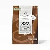 CALLEBAUT Receipe No. 823 - Kuvertüre Callets, Vollmich Schokolade, 33,6% Kakao, 1 x 2,5kg