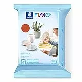 STAEDTLER lufttrocknende Modelliermasse FIMO air, terrakotta, sofort gebrauchsfähig, kein Brennvorgang notwendig, 1000g, angenehme Haptik, klebt nicht, mind. 95% natürliche Rohstoffe, 8101-76