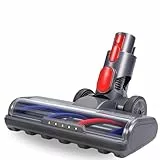 Dripl Bürste passend für Dyson V7/V8/V10/V11/V15 Staubsauger, Bodendüse mit 5 LED-Leuchten & Direktantrieb für Hartböden, Dyson Aufsatz mit flexiblem Drehgelenk & abnehmbarer Bürstenrolle