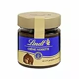 Lindt & Sprüngli Crème Noisette, Haselnusscreme, Schokoladen Brotaufstrich, 25% Haselnuss, glutenfrei, 4er Pack (4 x 220 g)