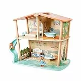 Hape Green Planet Explorers Das Urwaldhaus der Tiger - grün, Spielset aus nachhaltigem Bambus, Rollenspiel, Natur entdecken und Nachhaltigkeit Lernen, Lernspielzeug für Kinder ab 3 Jahren