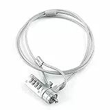 Tbest Laptop Schloss, Kensington Laptop Lock,Kensington,Laptop-Schloss Laptop L Laptop-Kombinations-Sicherheitsschloss Kabelkette Diebstahlschutz 4-Stelliges Passwort Für Notebook-Pc