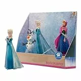 Bullyland 13446 - Spielfiguren Set Prinzessin Elsa, Anna und Olaf aus Walt Disney Die Eiskönigin, detailgetreu, ideal als kleines Geschenk für Kinder ab 3 Jahren