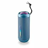 NGS Roller Furia 2 Blue - Kabelloser Lautsprecher mit Bluetooth-Kompatibilität, IPX7-Wasserdichtigkeit, 30 W, True Wireless, USB, Batterielaufzeit 9 Stunden, Blau