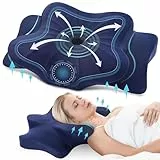 DONAMA Memory Foam Kissen ergonomisches Nackenkissen Kopfkissen Seitenschläferkissen für Seiten, Rücken & Bauchschläfer