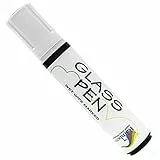 Rainbow Chalk Glasstift, 15 mm, breite Spitze, Weiß – Stift zum Schreiben auf Spiegel, Glas und Fenster