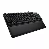 Logitech G513 mechanische Gaming-Tastatur, GX Brown Taktile Switches, RGB-Beleuchtung, USB-Durchschleife, Handballenauflage mit Memory Foam, Aluminium-Gehäuse, Deutsches QWERTZ-Layout - Carbon/Schwarz