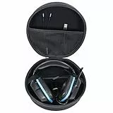 YIIWAY Harte Tasche Hülle Case Kompatibel mit Trust Gaming GXT 322D Carus/GXT 418 Rayne/GXT 488 Forze/GXT 490 Fayzo/GXT 498 Forta Gaming Headset, Nur Tasche - Schwarz YC80050